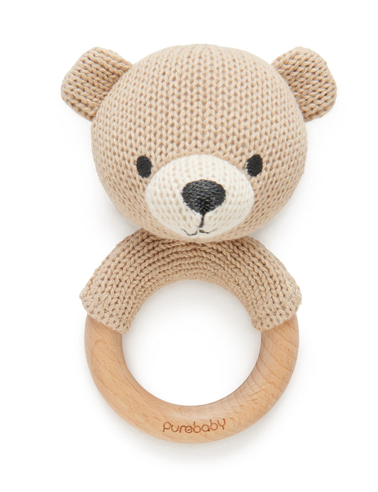 Knitted Bear Rattle