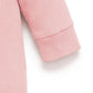 Dusty Rose Rib Zip Growsuit